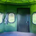 Inside White Oak XT Blind with gun windows and side door
