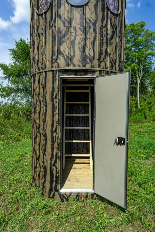 The Ultimate Blind exterior side door open