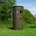 The Ultimate Blind at the corner of a field and woods