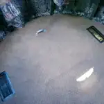 Inside The Ultimate Blind with the trap door closed