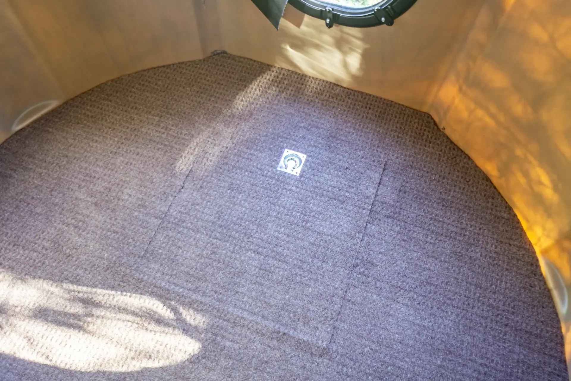 XT Blind inside looking down at closed trap door