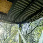 Underneath XT Blind mounted on elevated stand